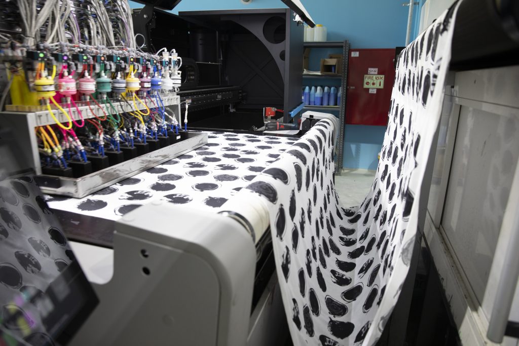 Sasson Kedem uses Kornit technology to create custom fabrics for fashion design.